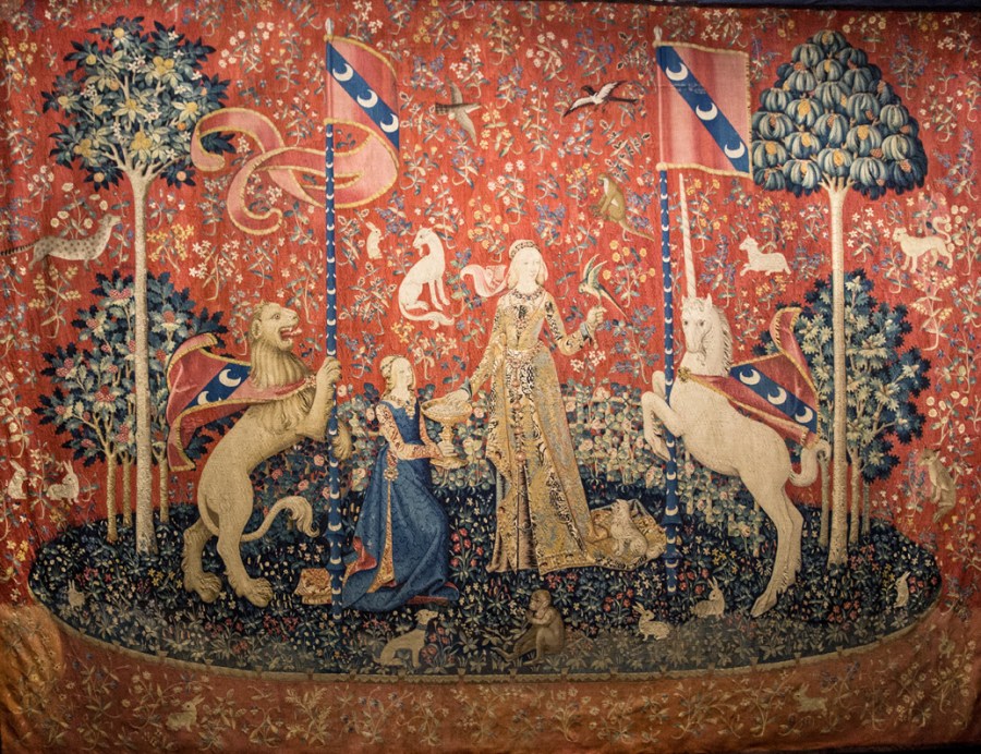 Le goût, la Dame à la licorne, the Lady and the Unicorn, the taste